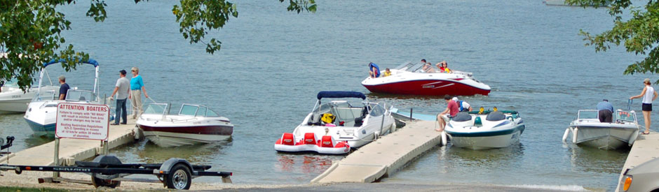 Boat launch at Conestogo Lake