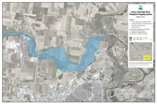 Lower Conestog Floodpplain Mapping Update Map 4 of 4 showing the proposed regulatory changes